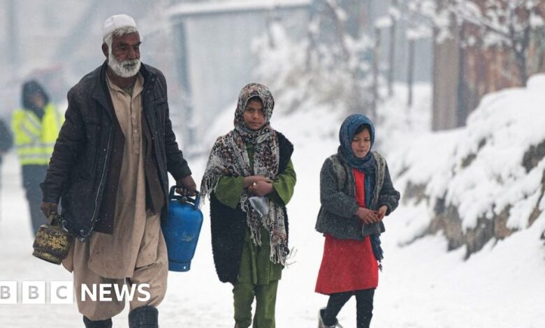 Afghanistan: Freezing weather kills at least 124 people