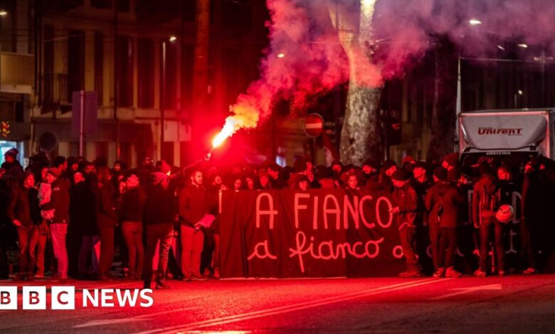 Alfredo Cospito: Hunger-striking Italian anarchist moved amid protests