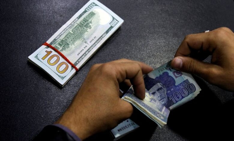 Pakistani rupee's fall slows as hopes rise for IMF money