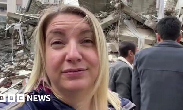 BBC on the scene of earthquake devastation in Turkey