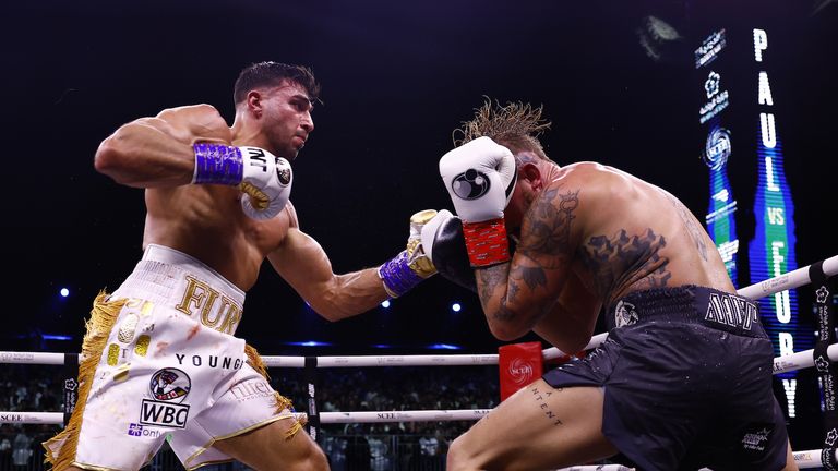 Tommy Fury takes the attack to Jake Paul (Photo: Skill Challenge Enterprise)