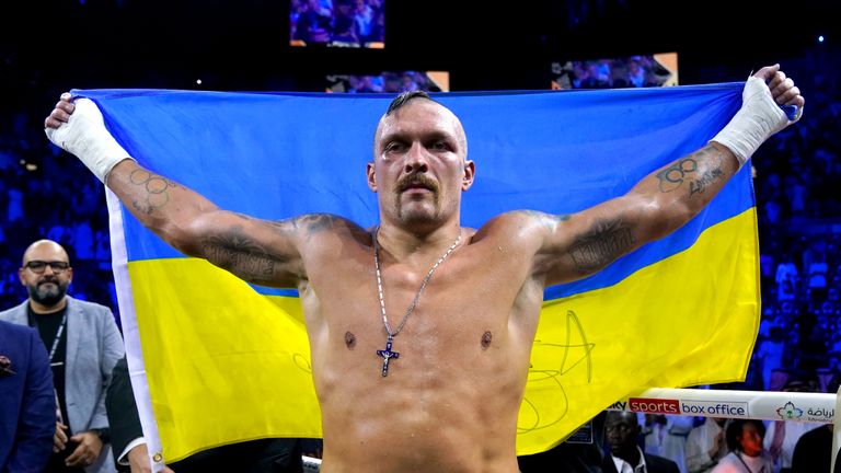 Oleksandr Usyk has urged the International Olympic Committee not to allow Russian athletes to compete under a neutral banner in Paris next year