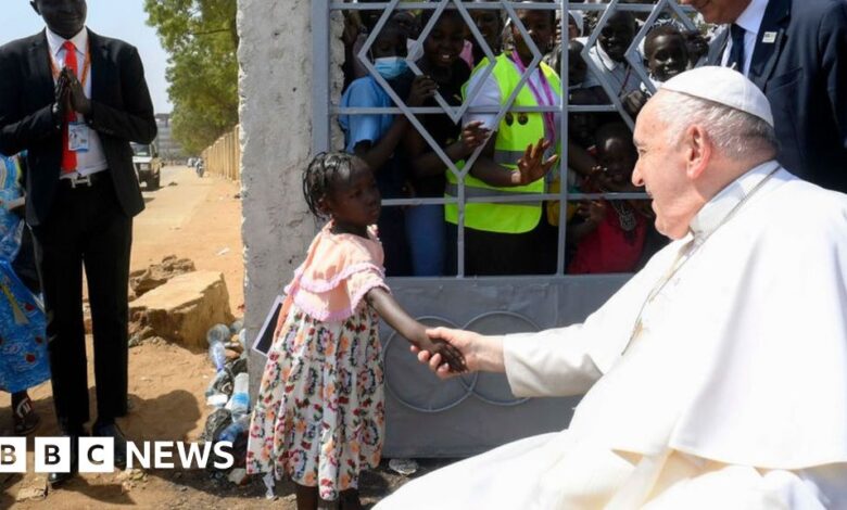 Pope in South Sudan tells clergy to raise voices against injustice