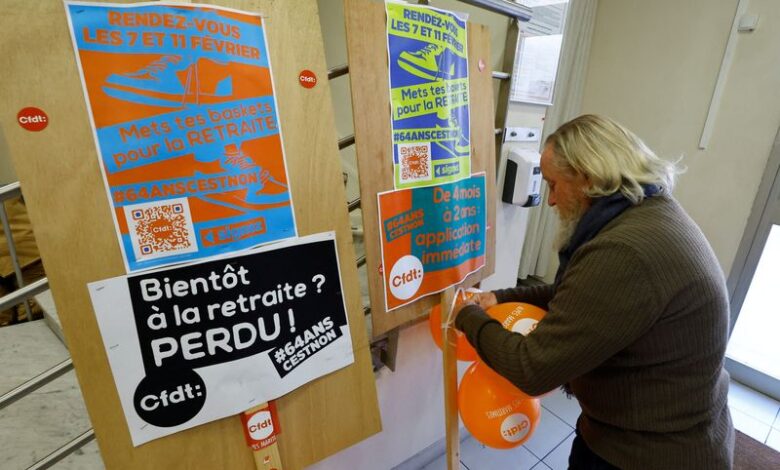 Third wave of strikes over pension reform keeps pressure on Macron