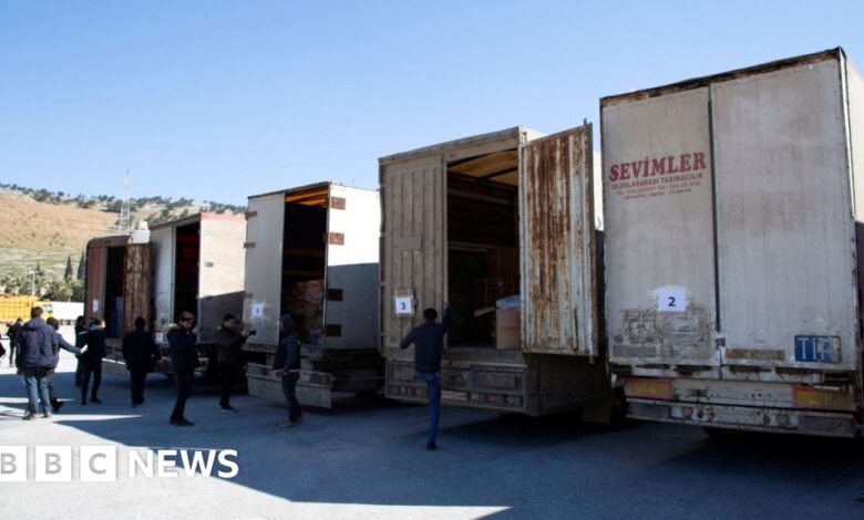 Turkey-Syria earthquake: First aid convoy reaches opposition-held Idlib