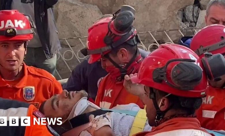 Turkey earthquake: Man rescued after six days under rubble