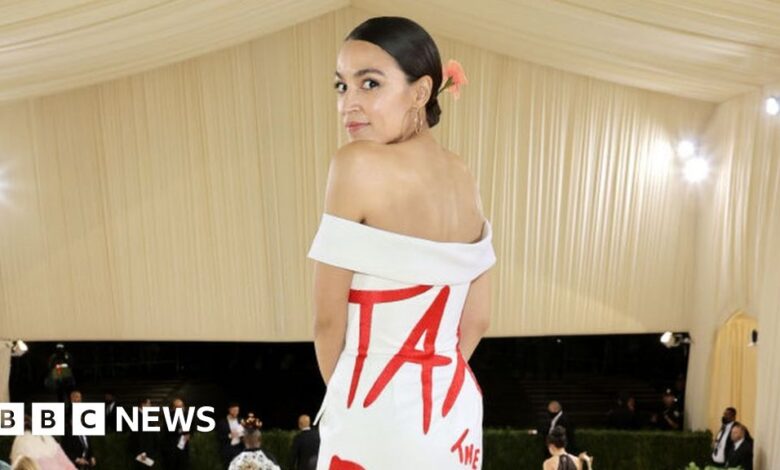 AOC under investigation for Met Gala dress reading "Tax The Rich"