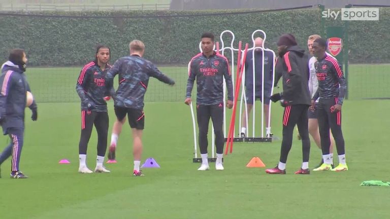 Gabriel Jesus back in training for Arsenal | Video | Watch TV Show