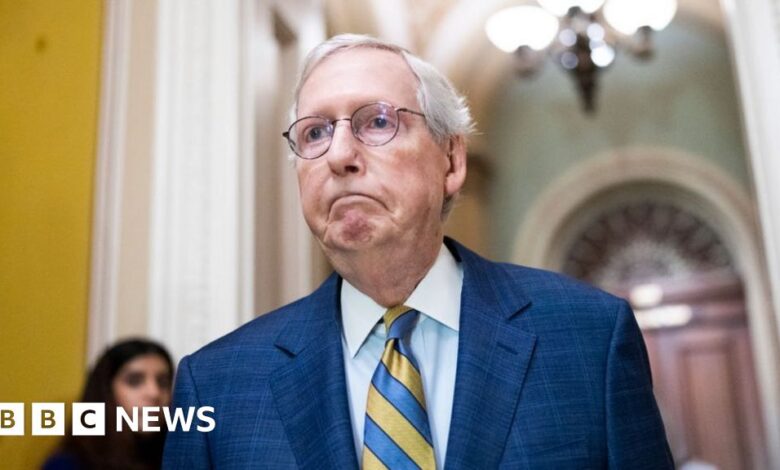 Mitch McConnell: US Senate Republican leader in hospital after fall