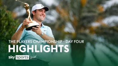 Highlights from the final round of The Players Championship as Scottie Scheffler clinched a five-shot win to return to world No 1