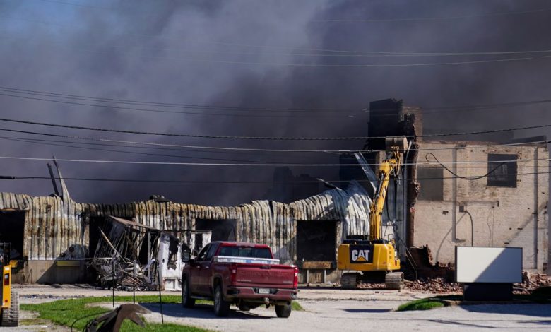 As Indiana plastics facility burns, questions rise over recycling-center safety