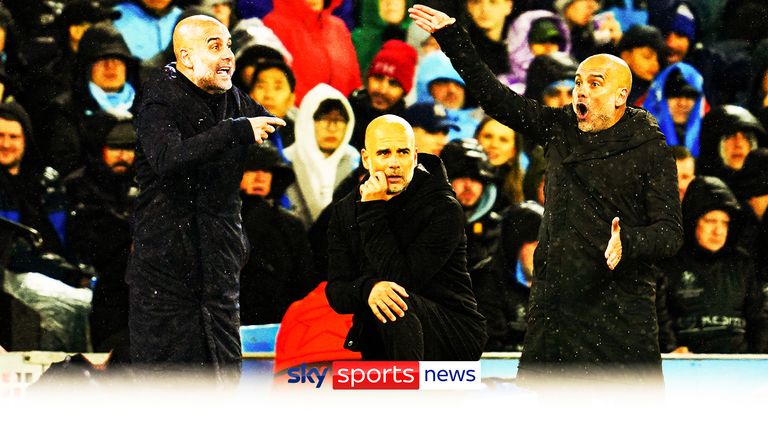 Manchester City's head coach Pep Guardiola