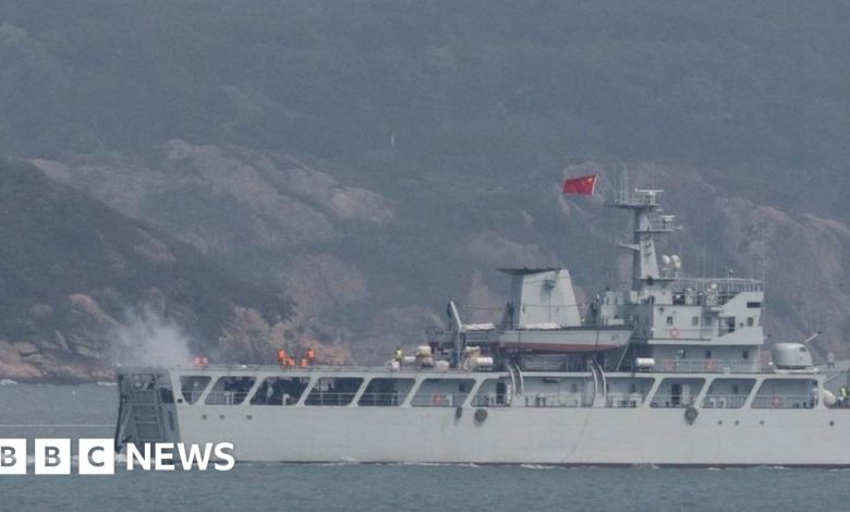 Chinese military rehearsing encirclement of Taiwan