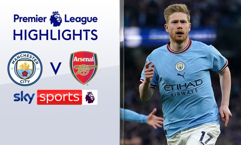 De Bruyne with delightful double as Man City tear Arsenal apart