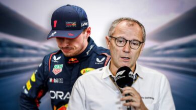 Red Bull's Max Verstappen and F1 president Stefano Domenicali have different views over the sport's format