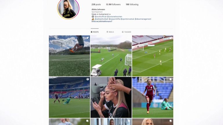 Lehmann has 13.1m social media followers