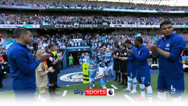 Champions Manchester City given guard of honour by Chelsea | Video | Watch TV Show