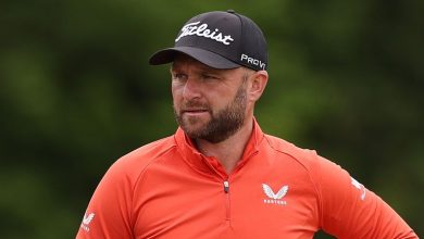 England's Andy Sullivan moved within three shots of the lead after day one at the KLM Open