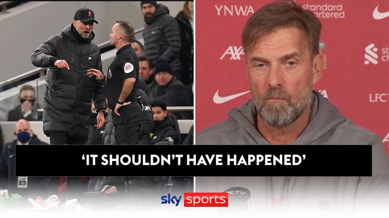 Jurgen Klopp's account of what referee Paul Tierney said on touchline | Video | Watch TV Show