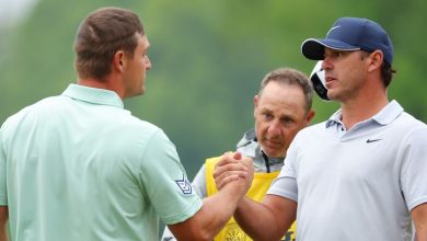 Brooks Koepka (right) and Bryson DeChambeau (left) are among the LIV players to impress at the PGA Championship